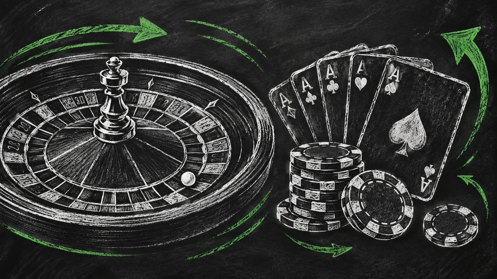 MGM Bet Casino help and responsible gaming chalk illustration